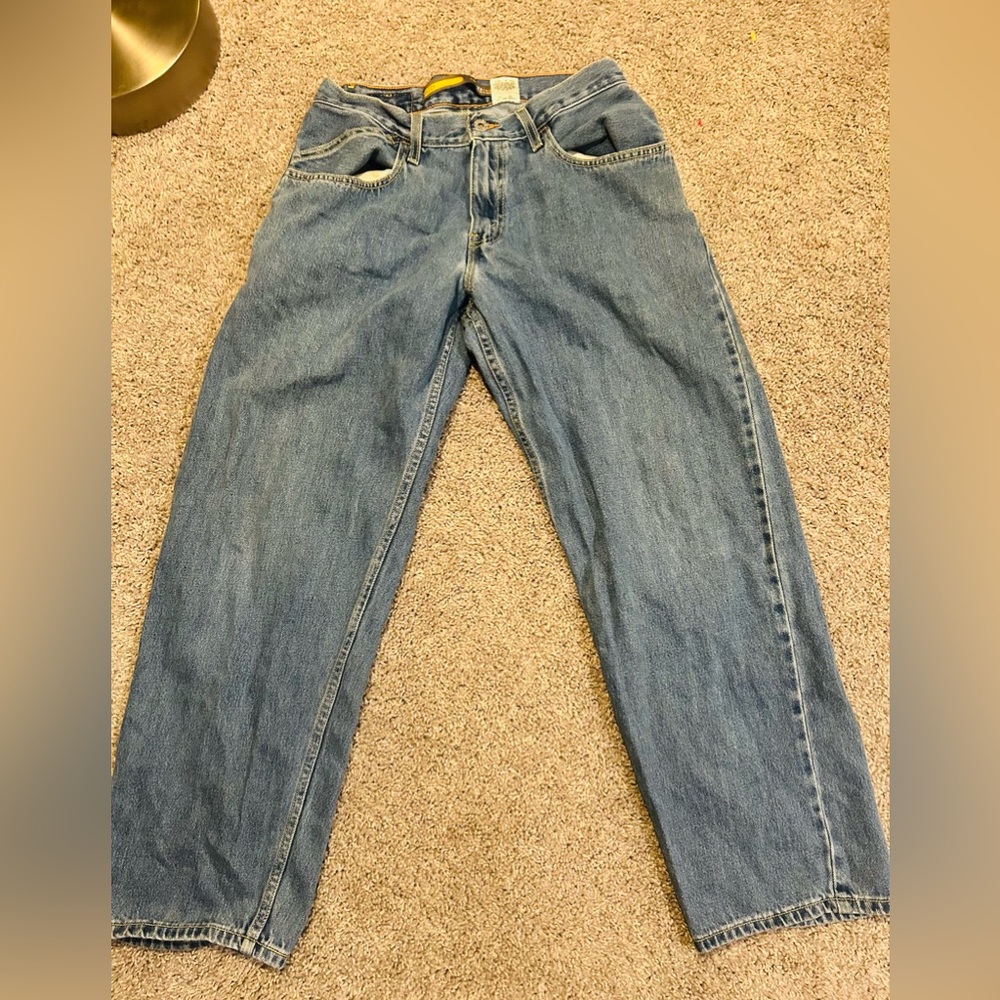 Vintage Levis Silvertab Jeans Mens 30x30 Blue Denim Cotton Loose Baggy Wide Leg